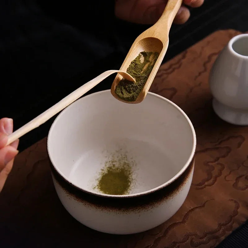 4pcs 6Pcs Handmade Home Easy Clean Matcha Tea Set Tool Stand Kit Bowl Whisk Scoop Gift Ceremony Traditional Japanese Accessories
