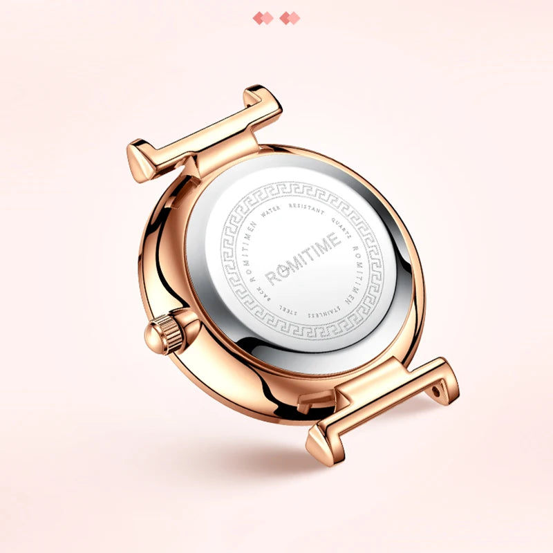 ROMITIME Women's Watch Luxury Elegant Trend Simple Waterproof Original Certification Stainless Steel Quartz Wrist watch