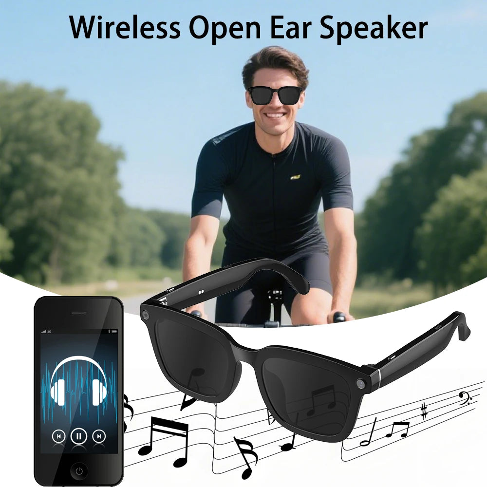 SENBONO 2025 AI Smart Glasses HD 1080P Camera Polarized Sunglasses Mini Camera Video Recorder 5MP Camera | Real-Time Translation