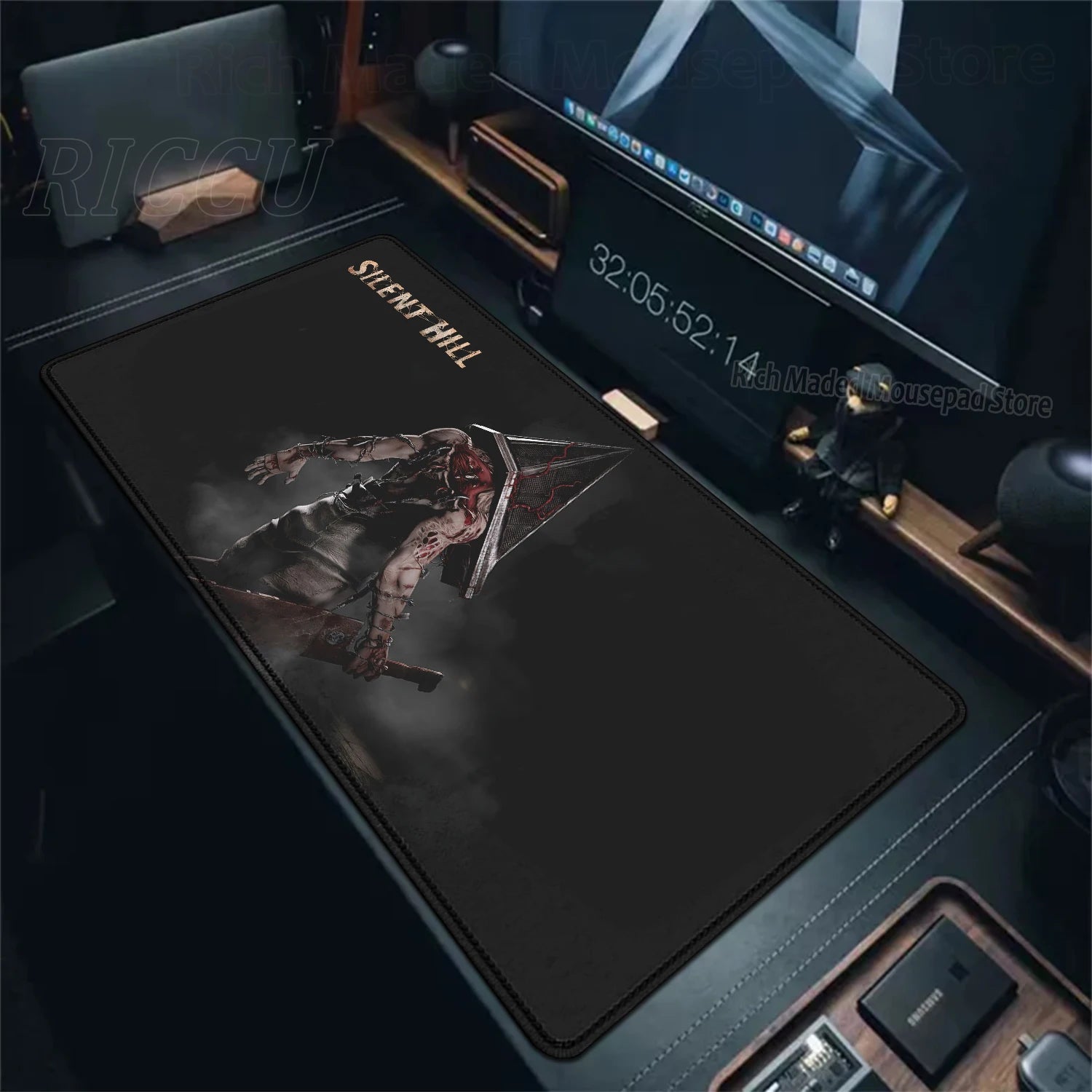 Game S_silent Hill Mouse Pad Large Gaming Extended Mat Gamer PC Mousepad Compute Keyboard Mousemat XXL Carpet Laptop accessories