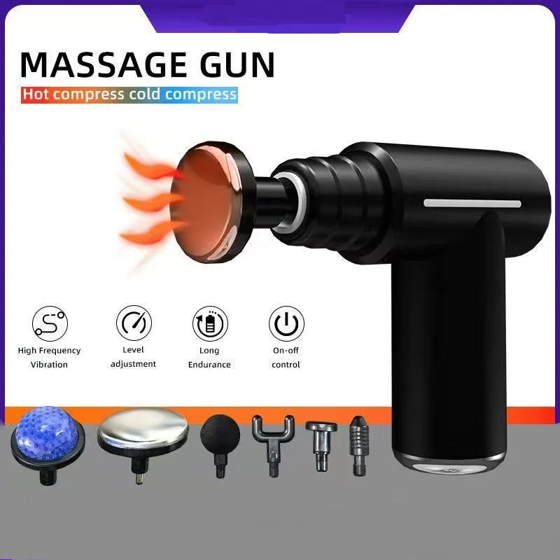 6 Replacement Head Fascia Guns Cold Compress Hot Compress Fitness Electric Impact Gun Muscle Relaxation Massager Small Vibrator