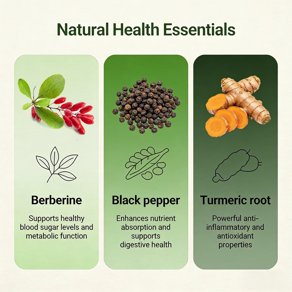 Berberine HCl, Berberine Supplement 500mg Per Serving - Supports Heart Health, Immune System, Healthy GI, Healthy Cholesterol