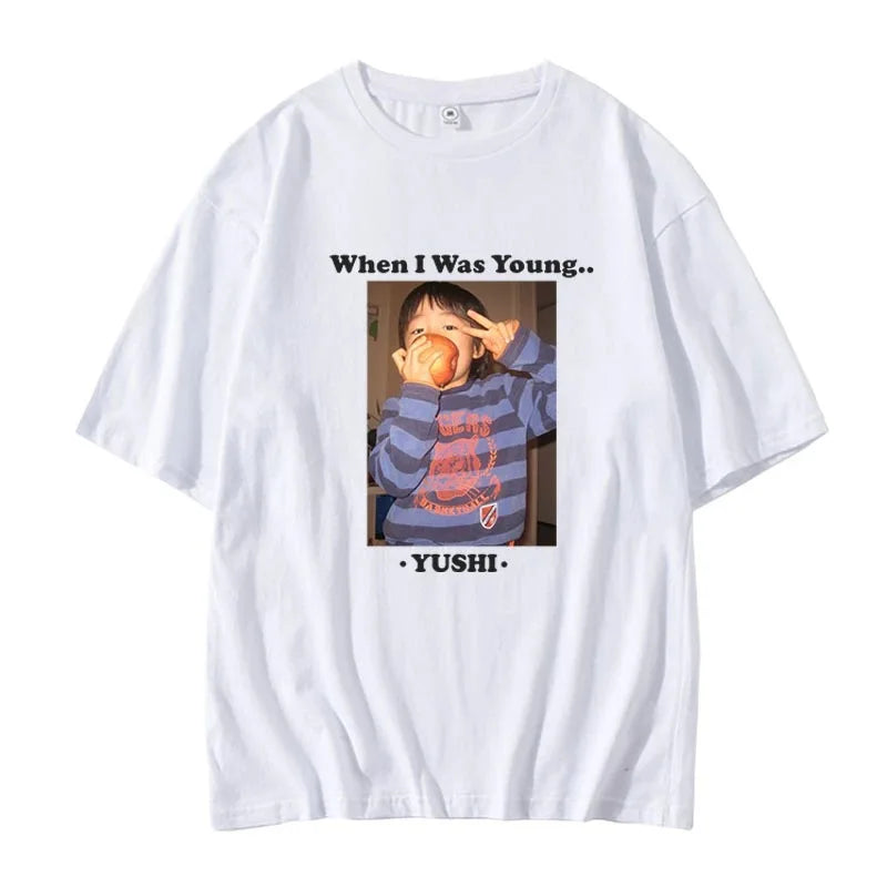 NCTWISH Concert When I Was Young with The Same Loose Summer Fashion Women T-shirt Short-sleeved Round Neck Clothes