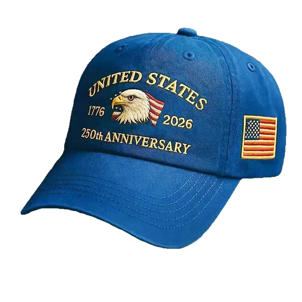 ABLECAP Unisex Dad Hat with USA Eagle Embroidery 250th Anniversary Outdoor Sunscreen Baseball Cap for Men And Women