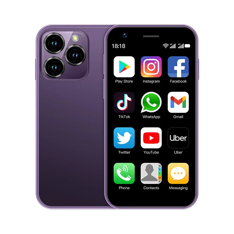 SOYES XS16 Americas Version 4G Network 3.0" Mini Smartphone 3GB RAM 64GB ROM Android 10.0 WIFI Bluetooth GPS Small Phone