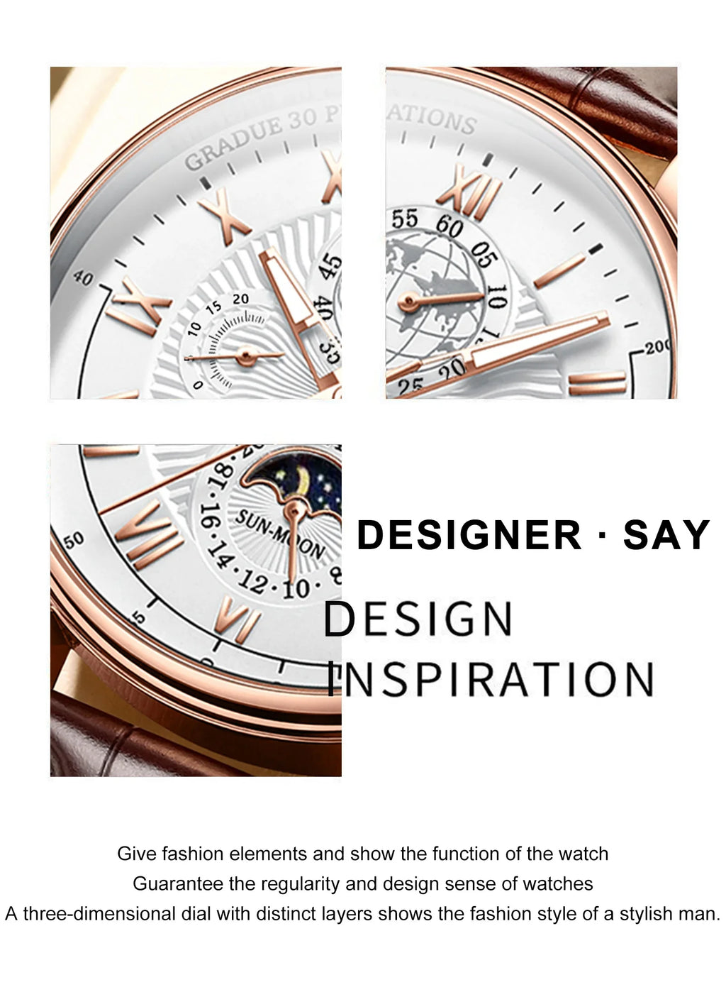 Fashion Luxury Wristwatch For Men Luminous Chronograph Date Man Watch Leather Men's Quartz Watches Sports Male Clock