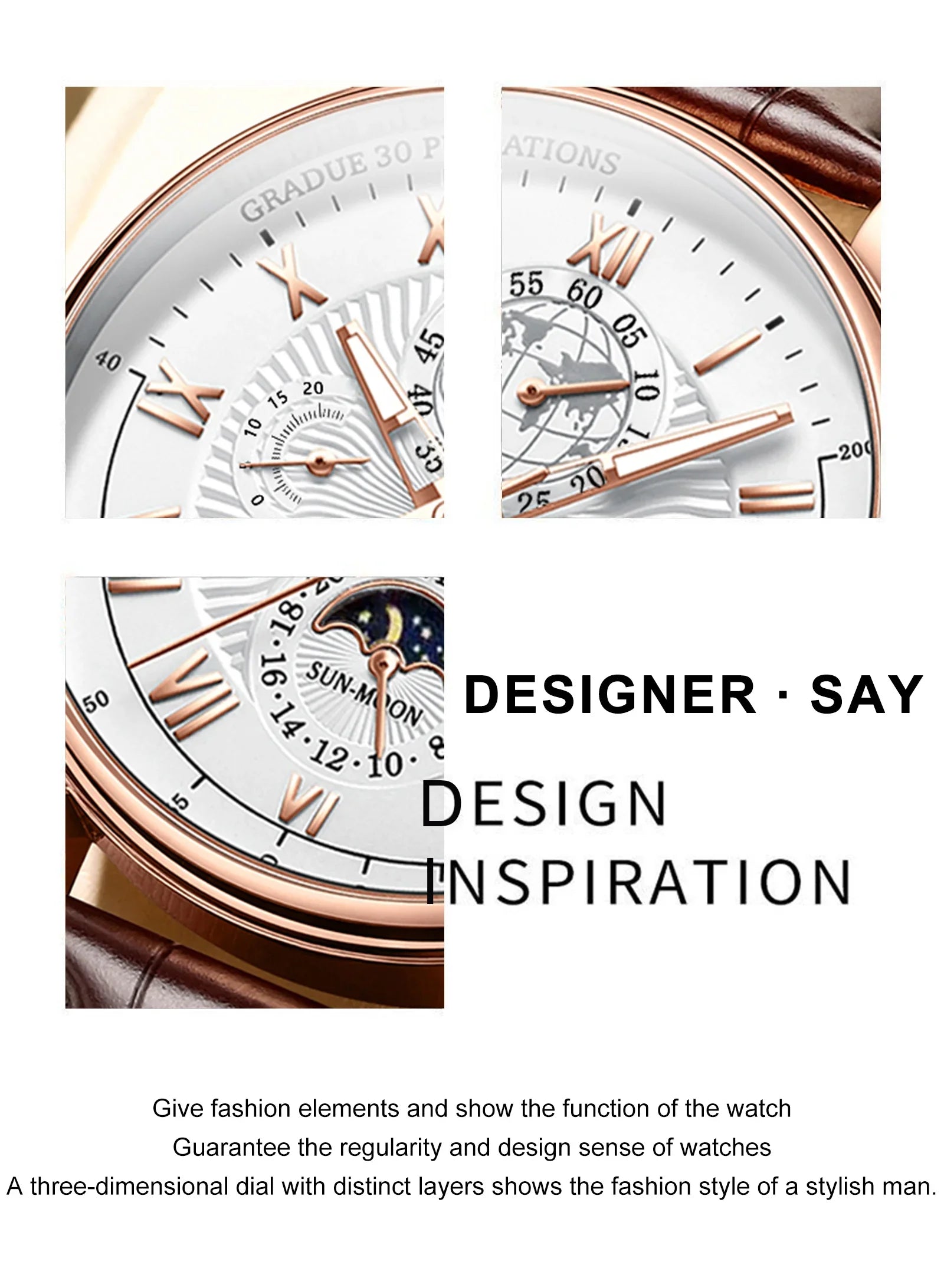 Fashion Luxury Wristwatch For Men Luminous Chronograph Date Man Watch Leather Men's Quartz Watches Sports Male Clock