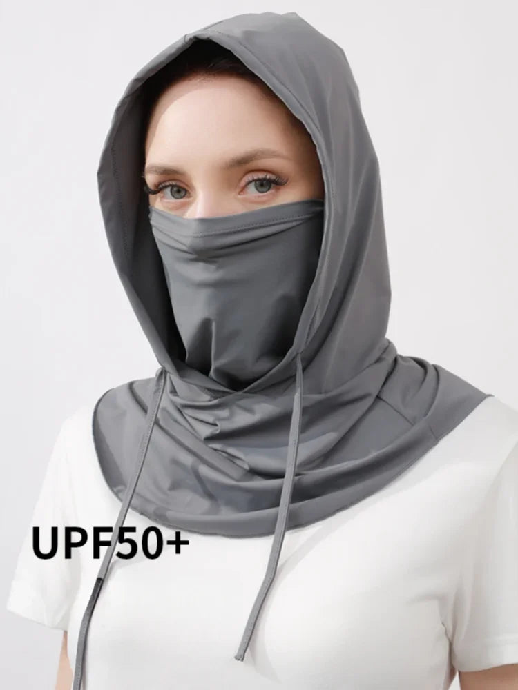 Thin Breathable Balaclava Hat Motorcycle Bicycle Full Face Mask Summer Cycling Helmet Hood Covers Outdoor Sports Neck Sunhat