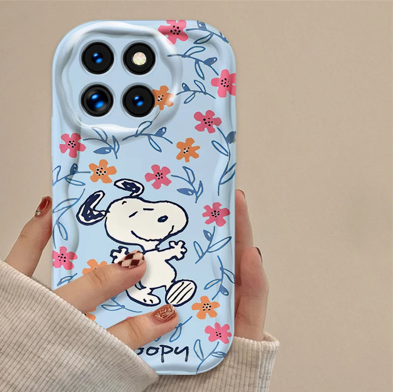S-Snoopy Case for Xiaomi Mi 15 14T 13 Lite 12 Pro 12S 12X 11i 5G POCO X7 X6 X5 X4 GT X3 NFC F6 F5 M6 Plus Soft Silicone Cover