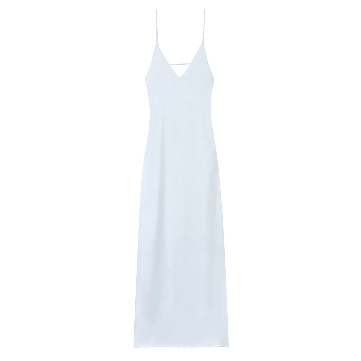 HH Summer Women Pink Stain V-Neck Sling Dress Elegant Sleeveless Loose Beach Long Dress Chic Lady Party Daily Dresses