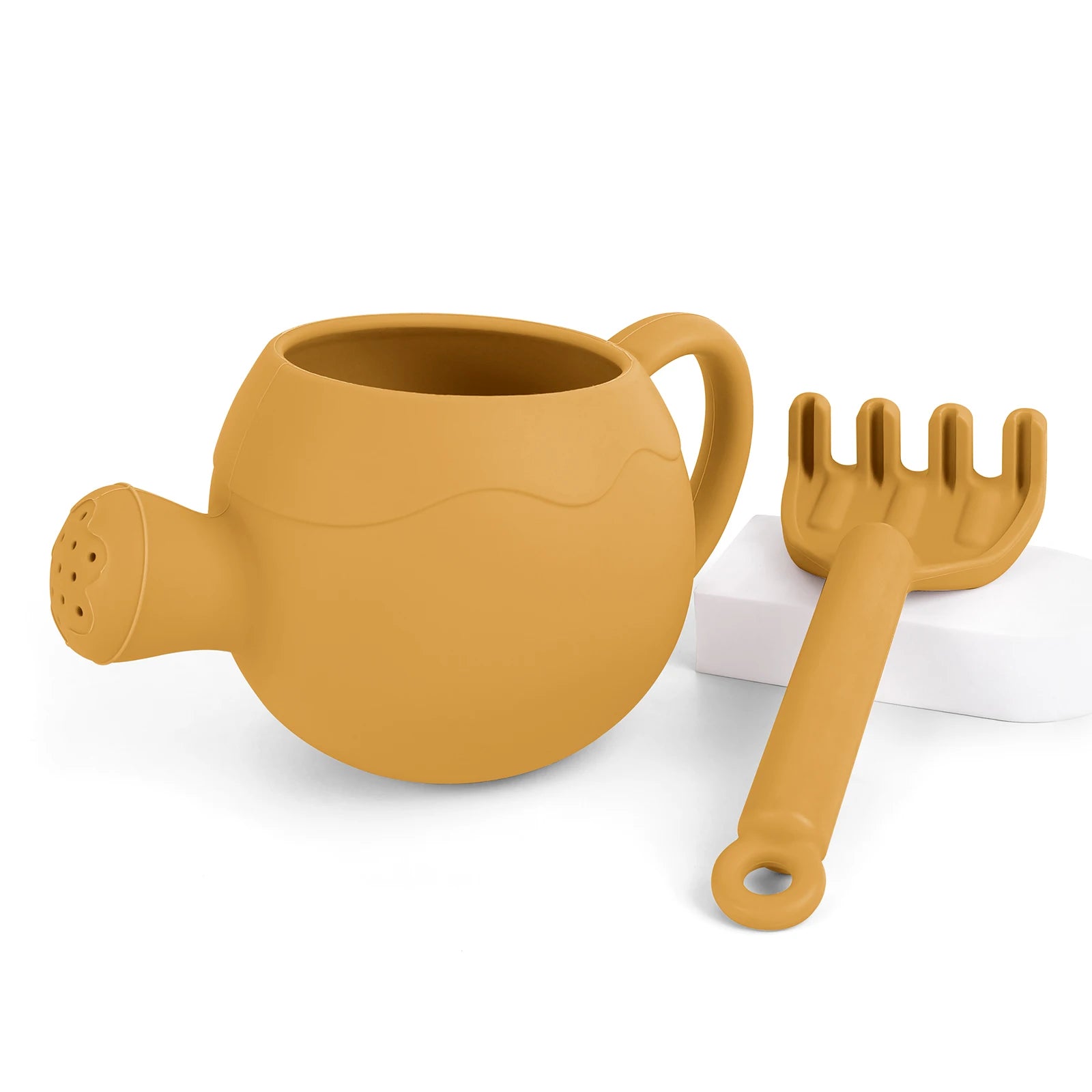 Summer Beach Toys Sand playing tools Soft Silicone Watering Pot Rake Set Play Sand Bucket Shovels Suitable for children outdoors