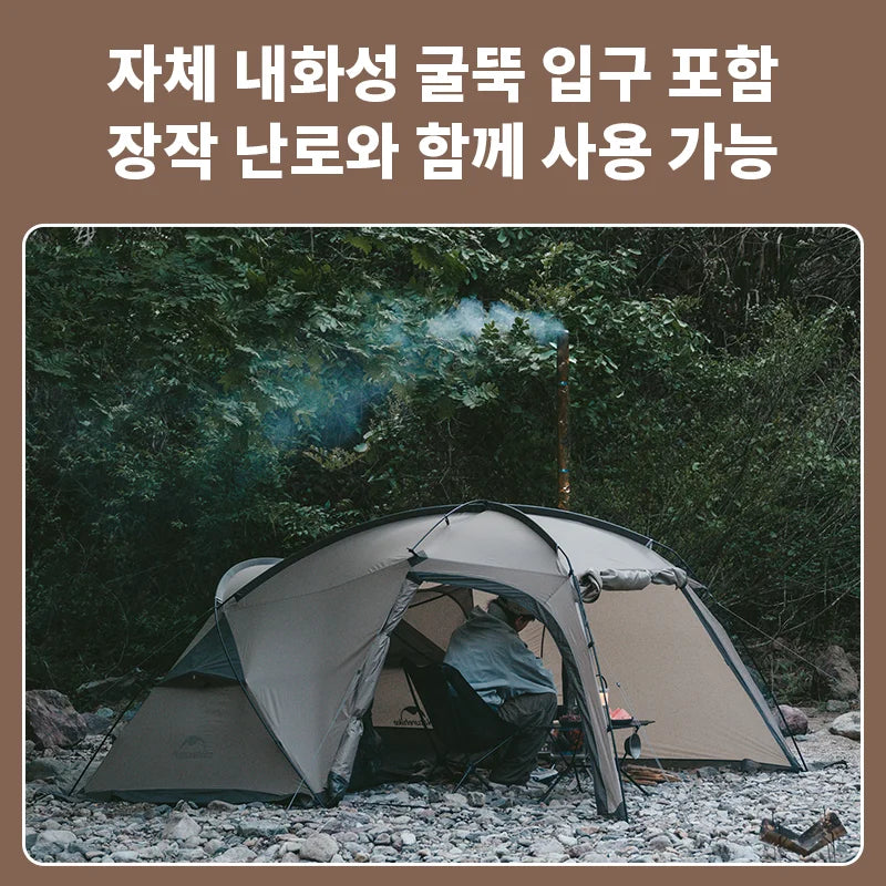 Naturehike Tent 2 Person Outdoor Camping Shelter Ultralight Hiking Awning Tent One Room One Hall Rainproof Sunscreen Travel Tent