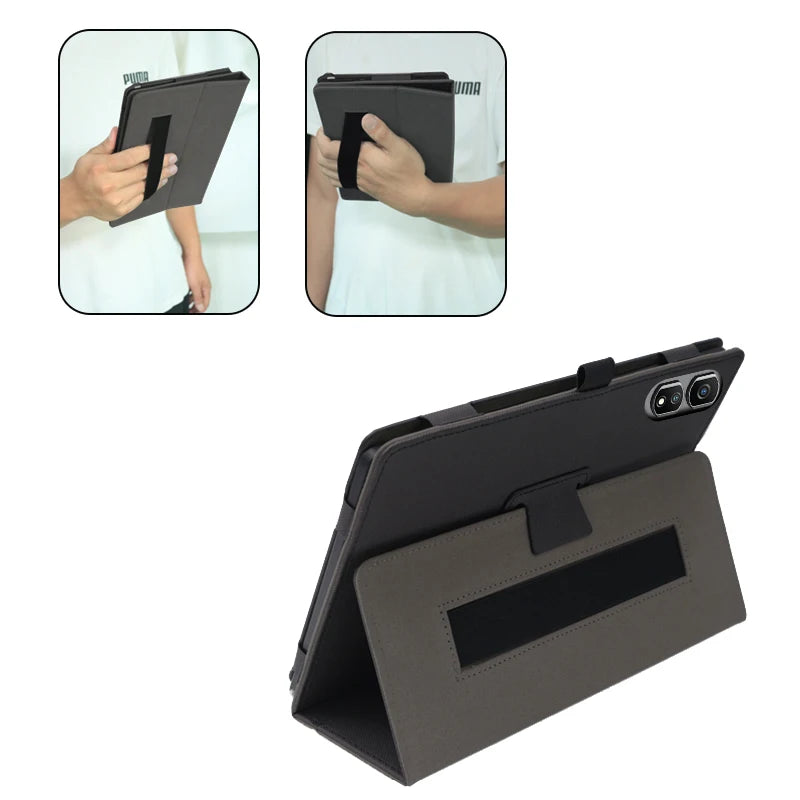 Funda Case For Blackview Tab 16 Pro Case 11" Tablet PC Magnetic Cover with Hand Strap Folio PU Leather Folding Stand