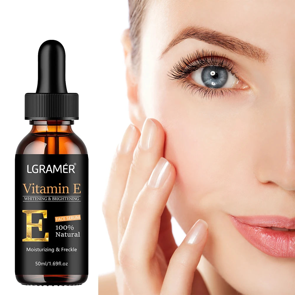 Vitamin E Face Serum Whitening Shrinking Pore Wrinkle Removing Blackspot Lightening Skin Care Essence Skin Care Product