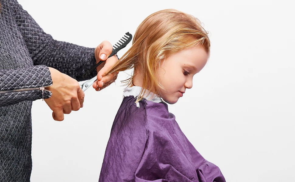 Girls Beauty Salon Set, Pretend Play Stylist Hair Cutting Kit Hairdresser Toys with Hair Dryer Scissors Barber Apron and Styling