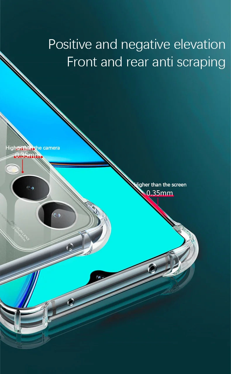 Soft Clear Silicone Phone Case for VIVO Y17S Y16 Y15A Y15S Y12S Y11 Y11S Y10 T1 Shockproof Airbag Transparent Back Cover Housing
