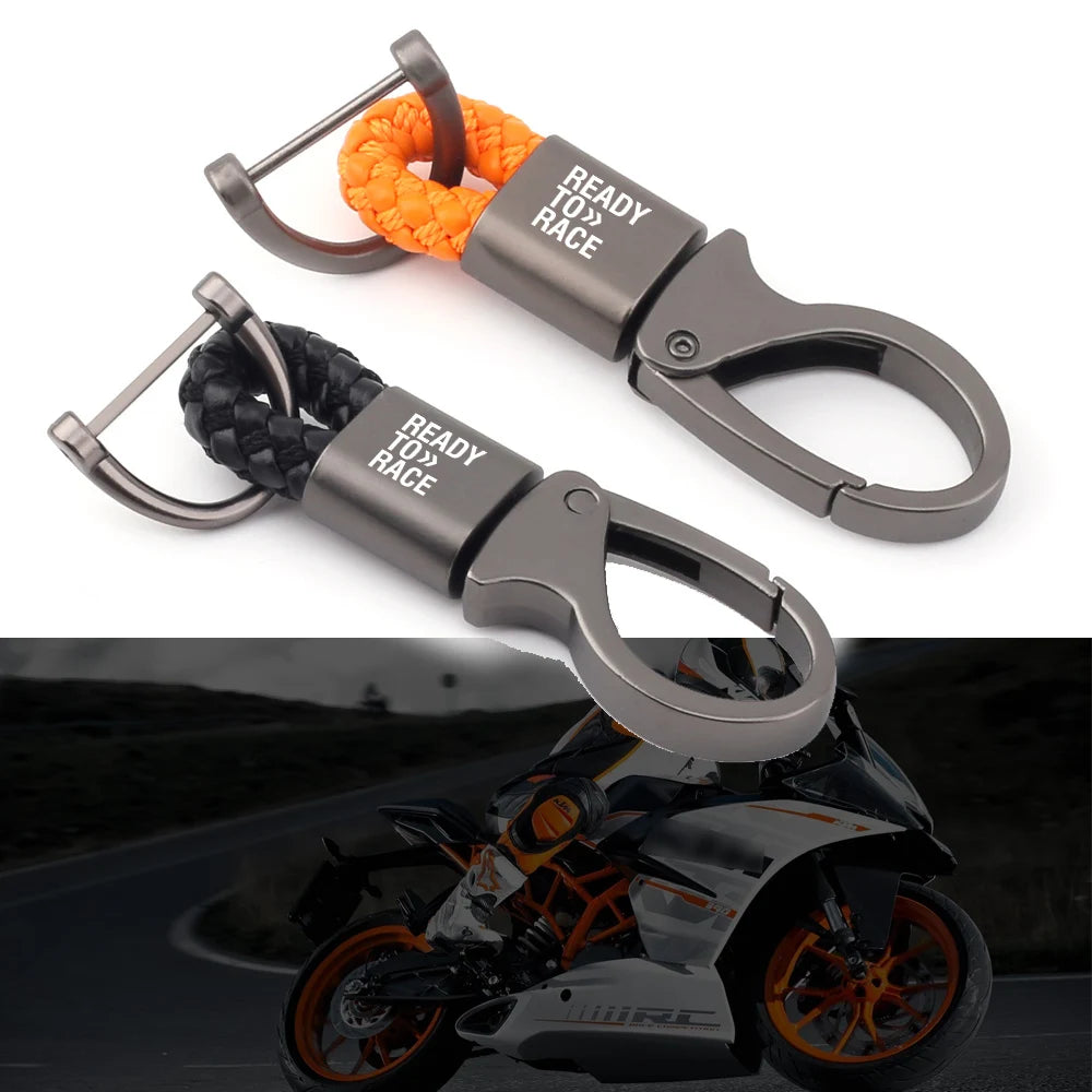 For Ktm Ready to Race Duke 200 390 690 790 890 1190 1290 Adventure Rc8 Rc390 Motorcycle Zinc Alloy Keychain Key Chain Holder