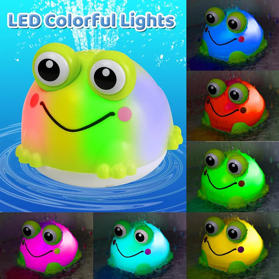 Baby Bath Toys Toddler Bath Toys for Kids Light Up Whale Bath Toys Sprinkler Pool Water Table Infant Toys Bathtub Fountain Toy