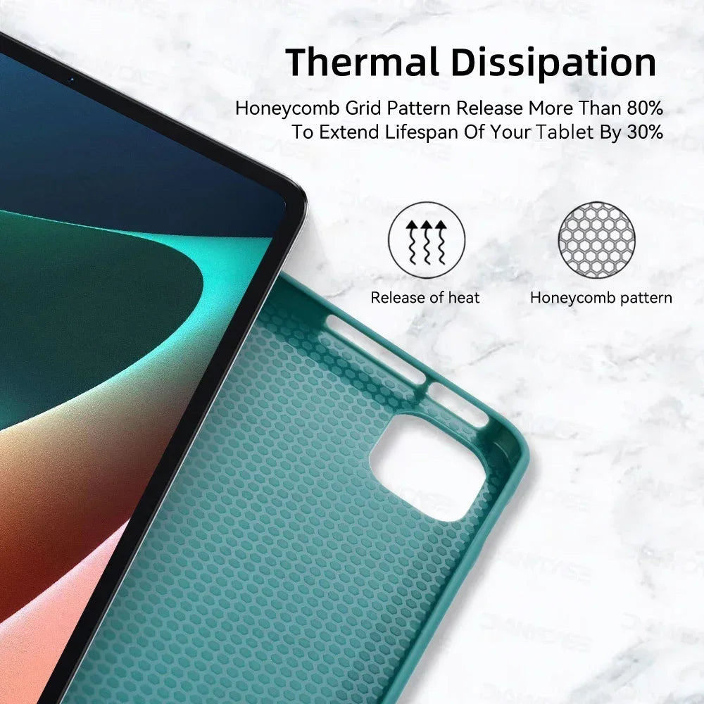 Tablet Cases for 2024 Xiaomi Mi Pad 7 6 5 MiPad 5 6 Pro 11in For 2024 6S Pro 12.4in Support Magnetic Charging Funda Tablet Cases