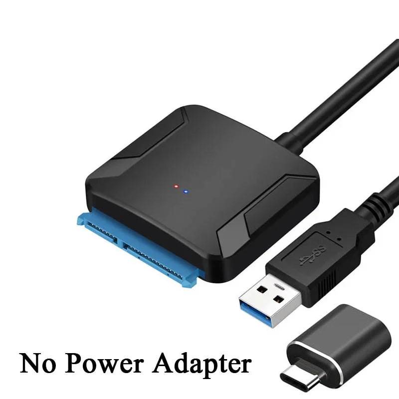USB 3.0 to SATA Adapter Cable for 3.5/2.5 Inch SSD HDD SATA III Hard Drive Disk Support UASP Compatible with USB 1.1/2.0/3.0