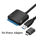 USB 3.0 to SATA Adapter Cable for 3.5/2.5 Inch SSD HDD SATA III Hard Drive Disk Support UASP Compatible with USB 1.1/2.0/3.0