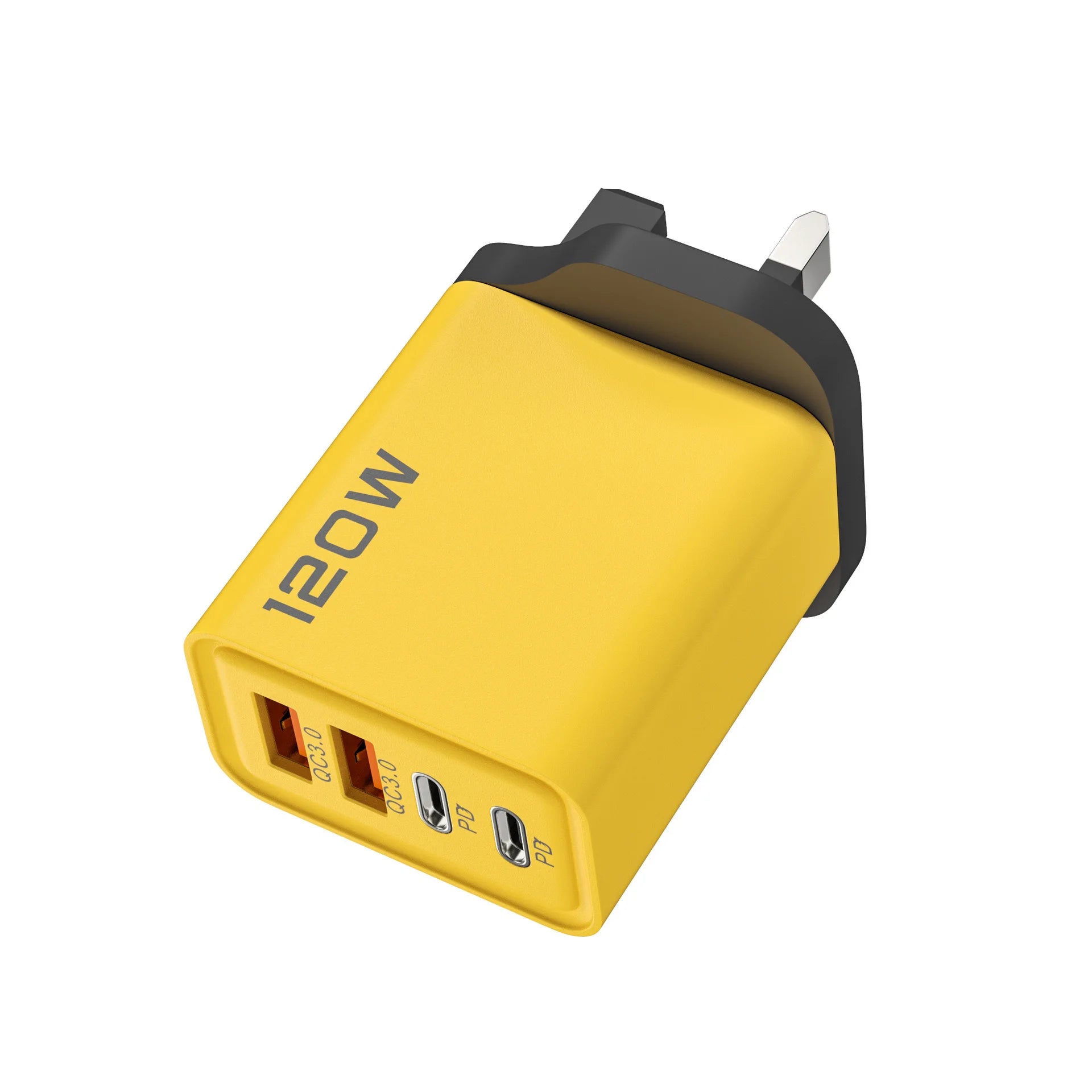 4 Port USB C PD Charger Total 120W Fast Charger Type C Quick Charge 3.0 USB Charger Adapter For iPhone Samsung Xiaomi Phone Plug
