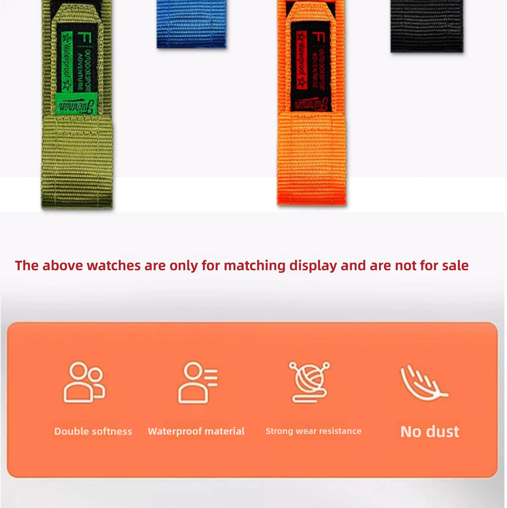 AE1200 Loop Design Nylon Canvas Strap For Casio Watches A158W/A168/W-216H/F-91/AE1300/1500/AE-1200 Outdoor Sports watchband 18mm