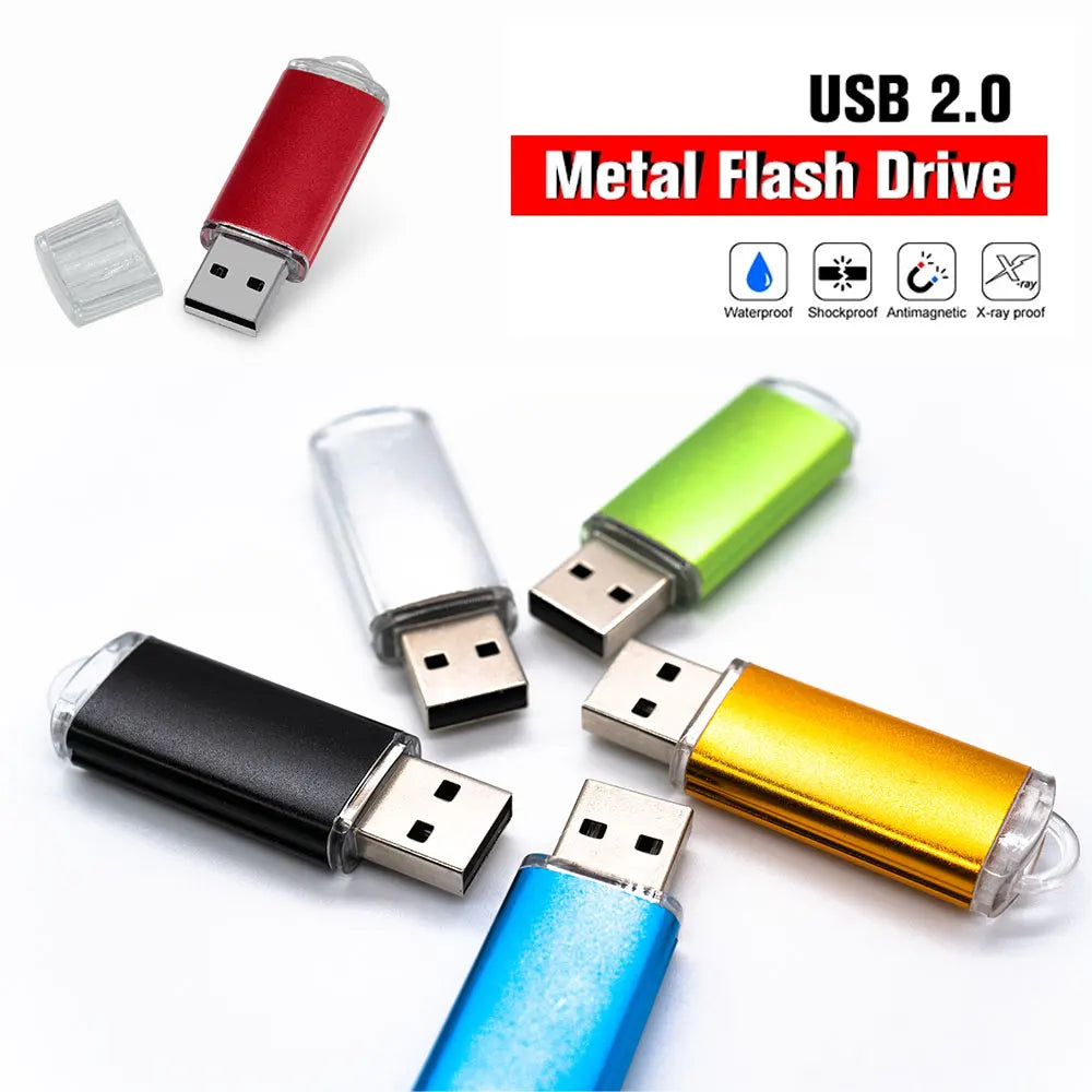 100PCS Custom Flash Drive Pen Drive 4GB 8GB 16GB 32GB 64GB High Speed Usb Stick 2. 0 Memoria Stick Memory Flash Drive Pendrive
