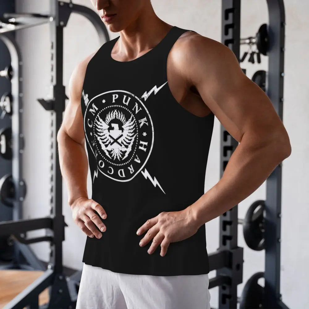 Graphic Wrestling CM Punk Best In The World Workout Tank Tops Sleeveless Shirt Bodybuilding Fitness Gym Compression Vest