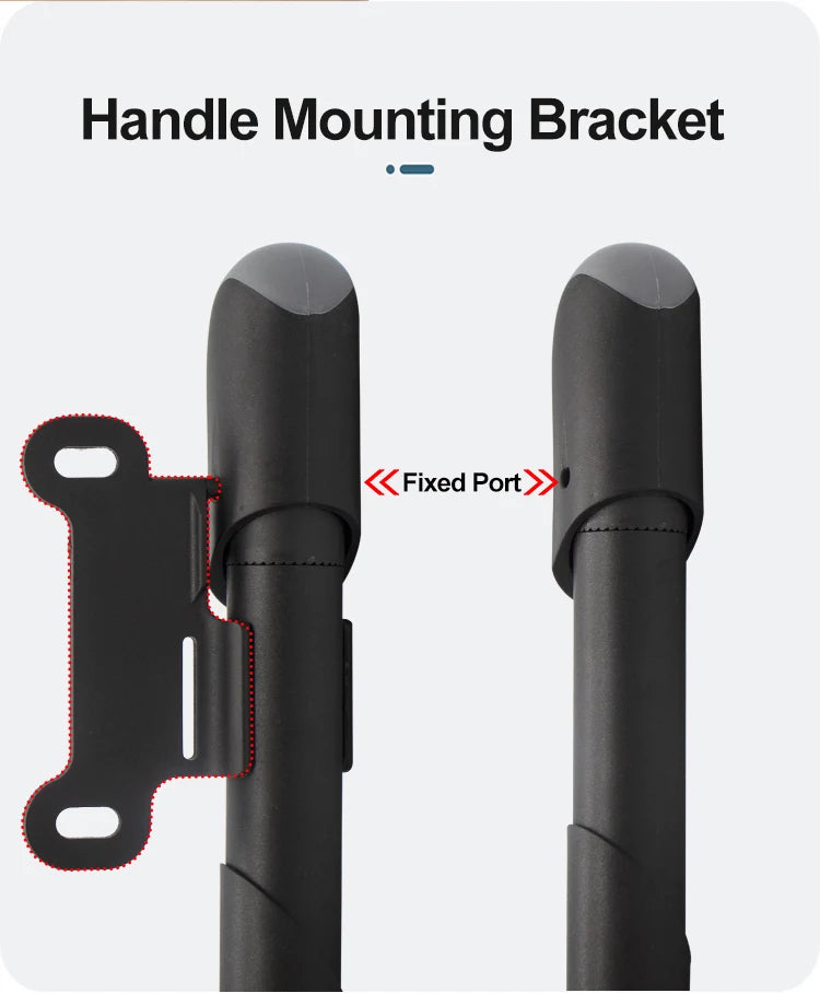 Portable Bicycle Pump Mini Hand Pump Bike Tire Fill Inflator Air Injector with Pressure Gauge MTB Road Cycling Accessories Tools