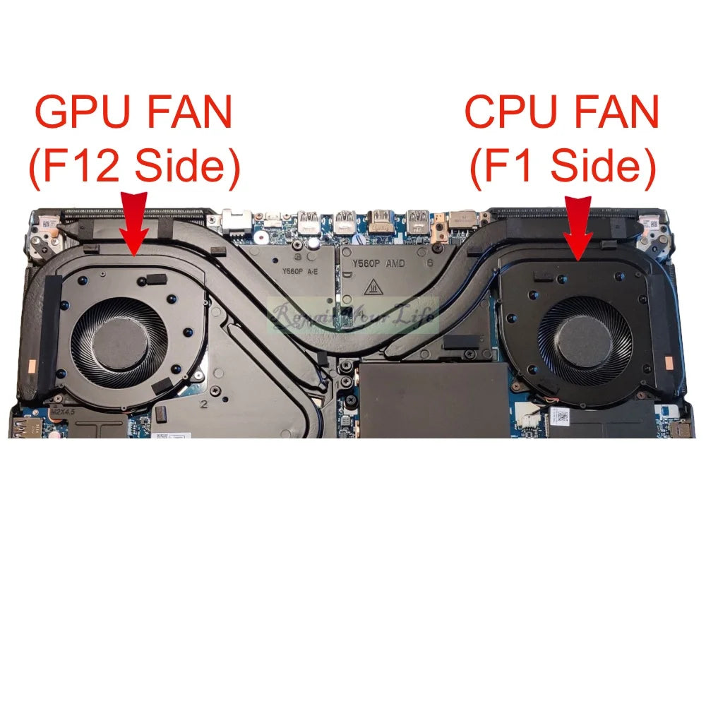 Laptop Cooling Fan For Lenovo Legion 5 Pro 16 5-16ACH6H 82JQ 2021 Y560P CPU GPU Cooler Fan DC10V FNKF FNKD 5H40S20281 5H40S20278
