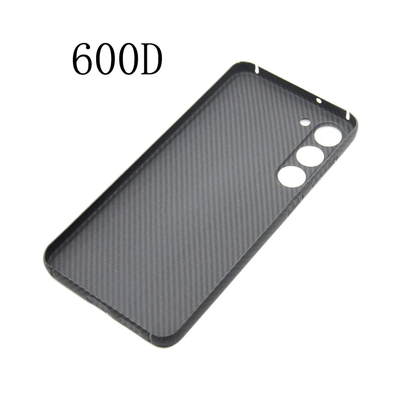 Case for Samsung Galaxy S23 S23+ Plus 600D Real Carbon Fiber Aramid Cell Mobile Phone Protective Cover Protection Shell