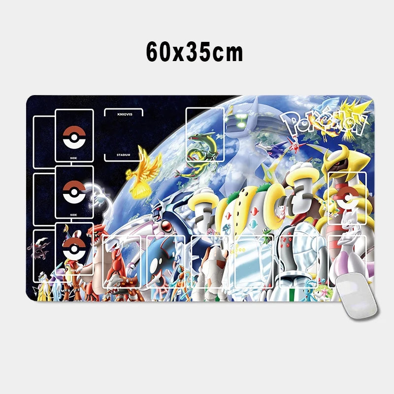 PTCG Pokemon Iono Rosa Eevee Snorlax Animation Characters Single Table Mat Battle Pad Classics Anime Collection Cards Toy Gift