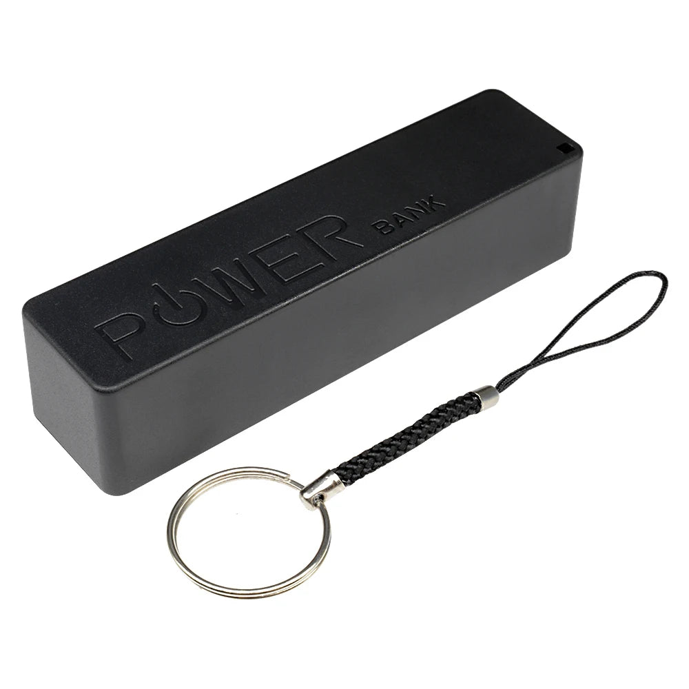 DIY USB Power Bank Case Kit 18650 Battery Charger Box Shell With Key Chain Black White Blue Pink Yellow Green For Arduino
