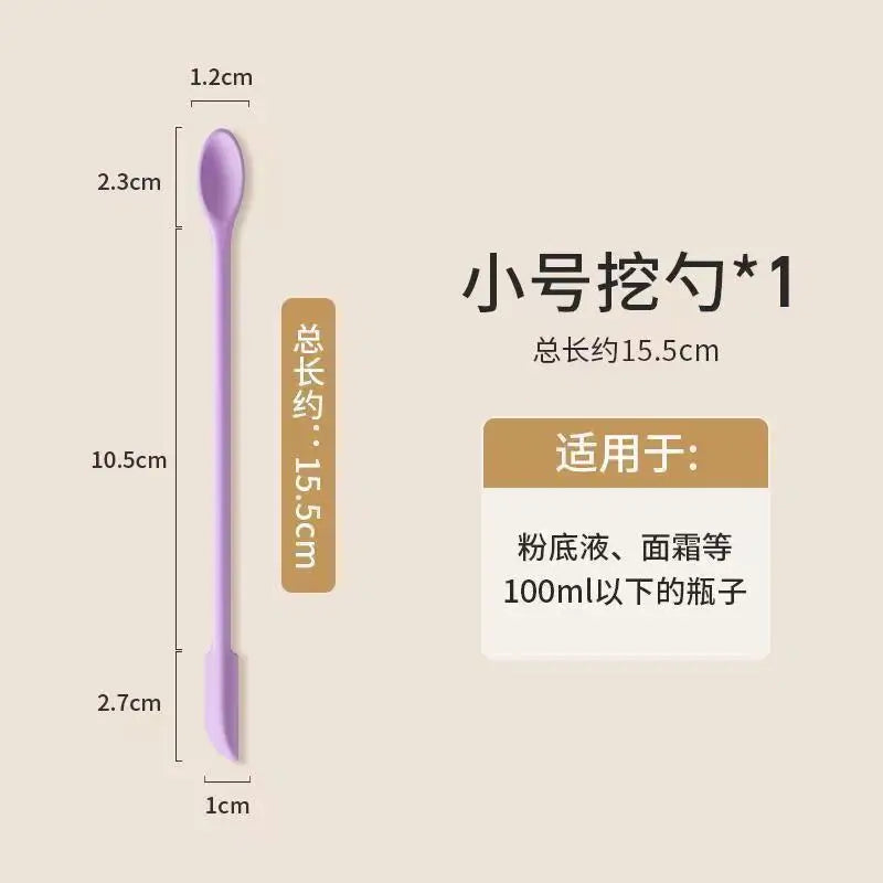 1/3pcs Double-Head Cosmetic Spatula Lengthened Silicone Scraper Jam Deep Bottle Scraper Mini Spatula Set Makeup Beauty Tool Kit