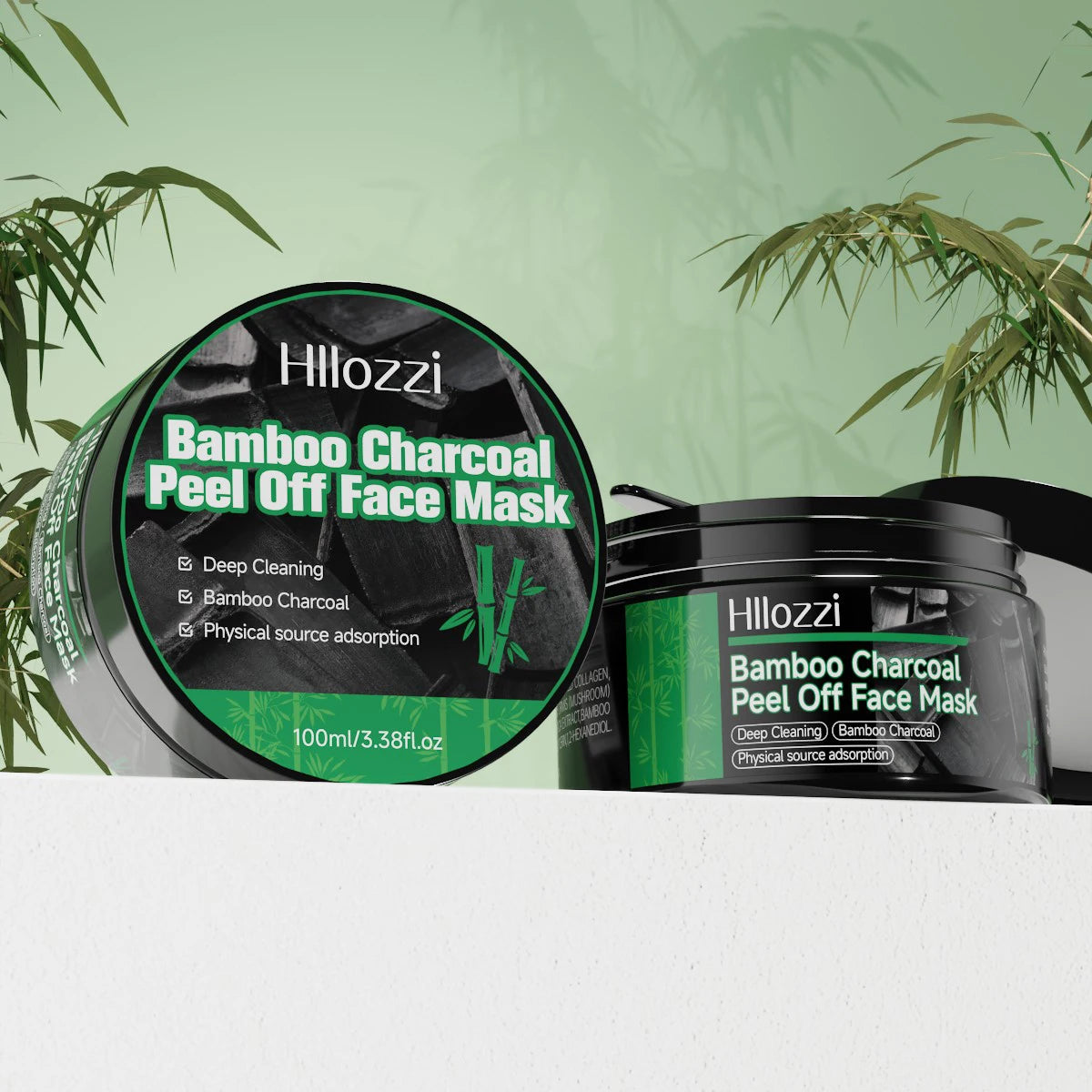 100ml/3.38fl.oz Bamboo Charcoal Peel Off Face Mask - Deep Cleansing, Purifying, Pore Refining, Unisex Care