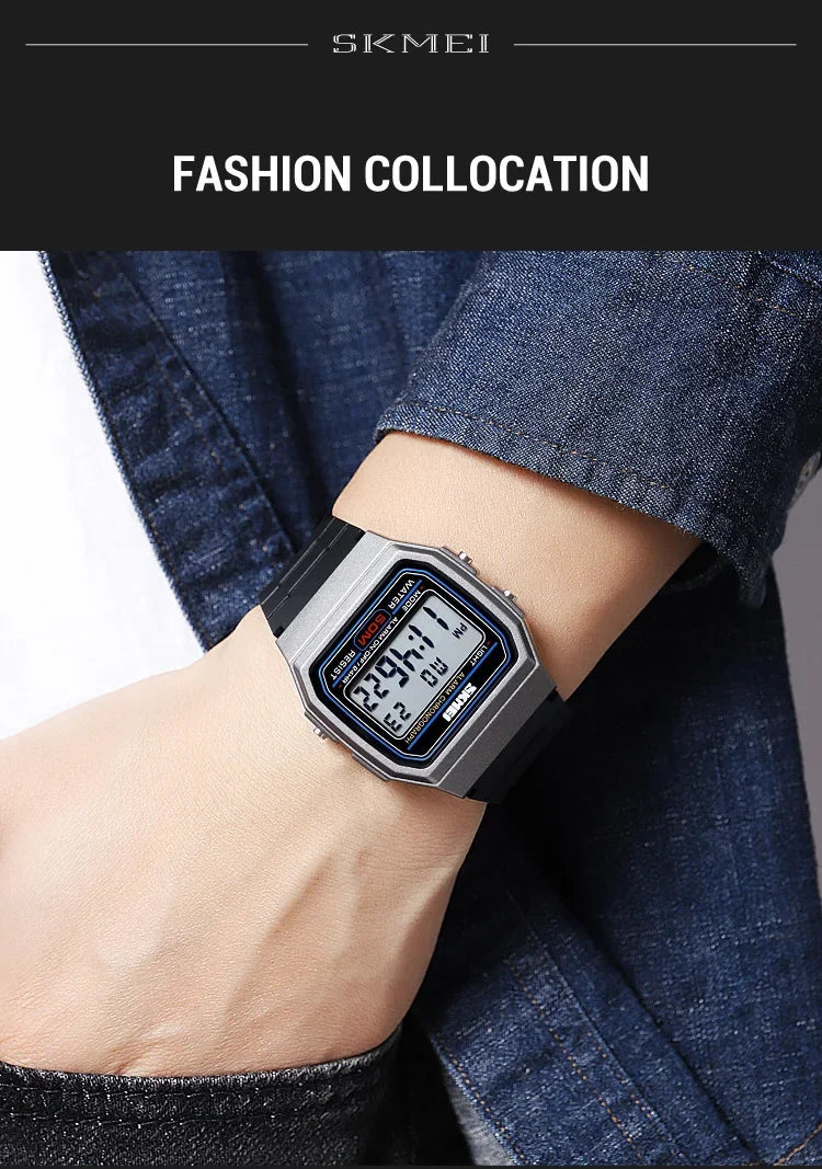 SKMEI 2042 Military Clock reloj hombre Digital Sport Watches  Mens Outdoors 5Bar Waterproof Chrono Date Week Men Wristwatches