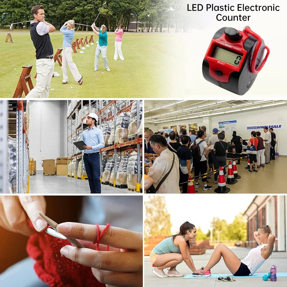 Digital Counter With 5-Digit LCD Display For Accurate Counting In Sport Events And Public Places Handheld Manual Tally Counter