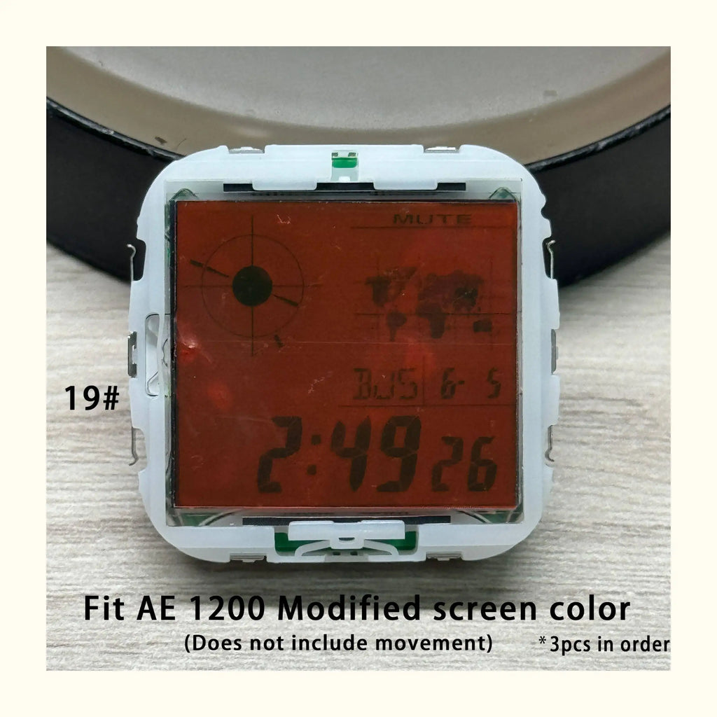 Color Display Film for Casio AE-1200 AE-1300, DIY Screen Modification Overlay Sticker, High-Quality Watch Dial Upgrade Kit