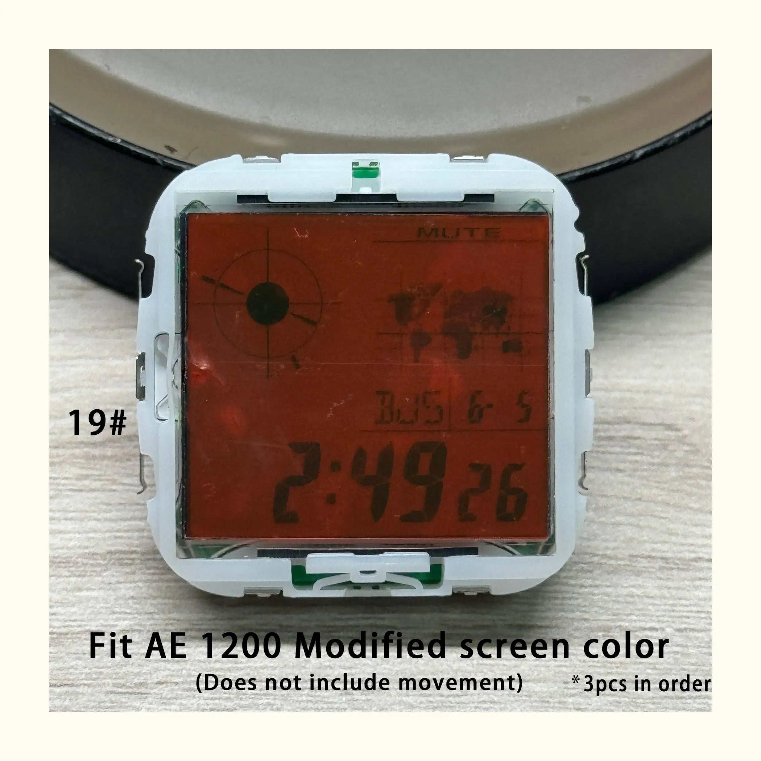 Color Display Film for Casio AE-1200 AE-1300, DIY Screen Modification Overlay Sticker, High-Quality Watch Dial Upgrade Kit