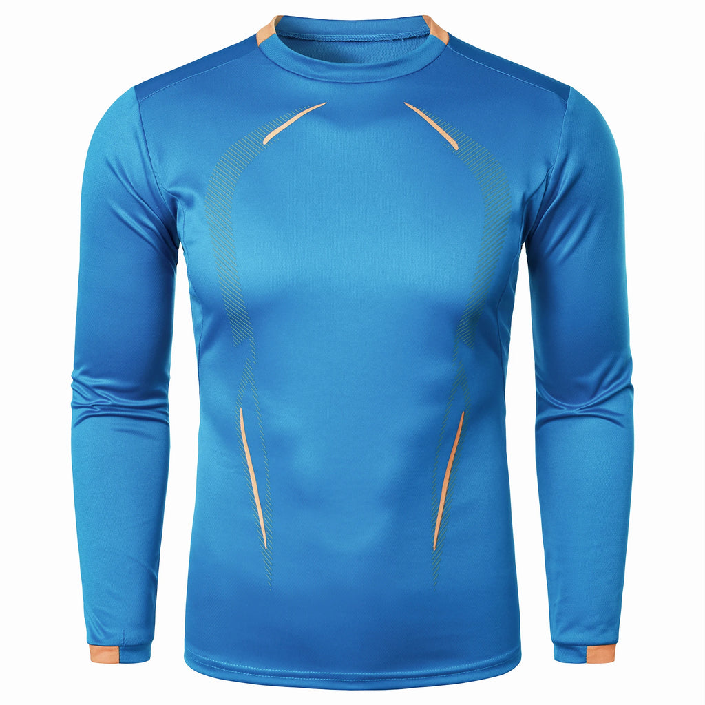 Summer men's fitness sports training Breathable short sleeve quick drying clothes men's sports fashion long sleeve T-shirt