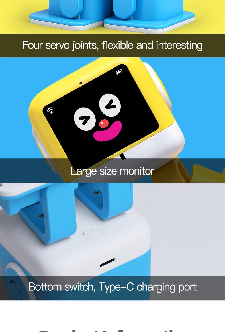 Smart AI Robot WiFi Early Education Toys for Children Speech Recognition & Voice Interactive Educational Learning Machine
