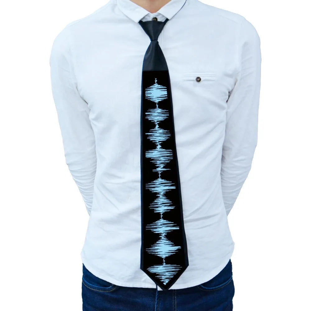 Apparel Accessories Rainbow LED Light Tie Adjustable Neon Flashing Glow Rave Party Necktie Narrow Hip-hop Luminous Cravat Street