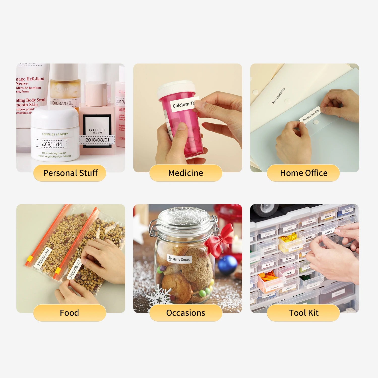 1Roll Adhesive Label Maker Paper for MAKEID M1/L1/E1 Mini/Mini HD Laminated Office Labeling Tape
