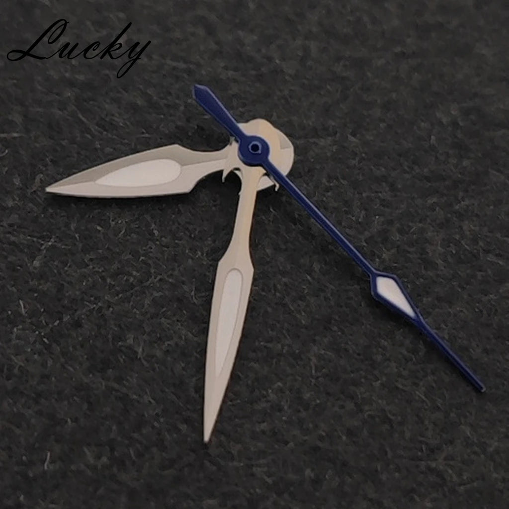 Silver Blue/Fish Design NH35 NH36 Watch Hands Green Luminous Watch Hands For NH34/NH35/NH36/4R/7S Movement Watches Accessories