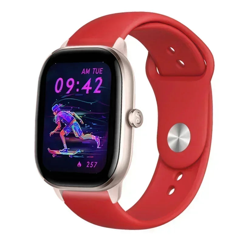 20mm 22mm Silicone Band For Amazfit GTR/GTS 2 3 4 Sport Band For Amazfit Active 2 Square/Balance 2/Cheetah Pro/Round/Bip 6 5 3