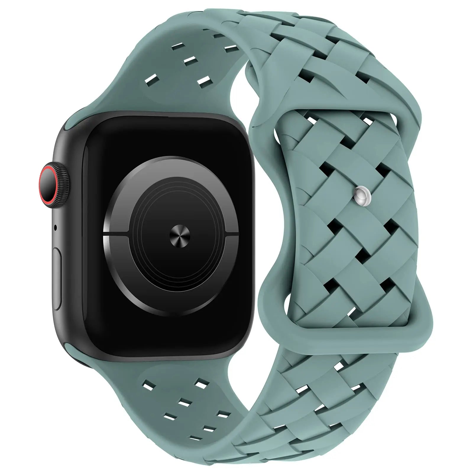 Woven Loop Silicone Strap for Apple Watch Band Ultra 49mm 44mm 40mm 45mm 42mm Sport Bracelet for IWatch Series 8 7 6 5 4 3 2 1