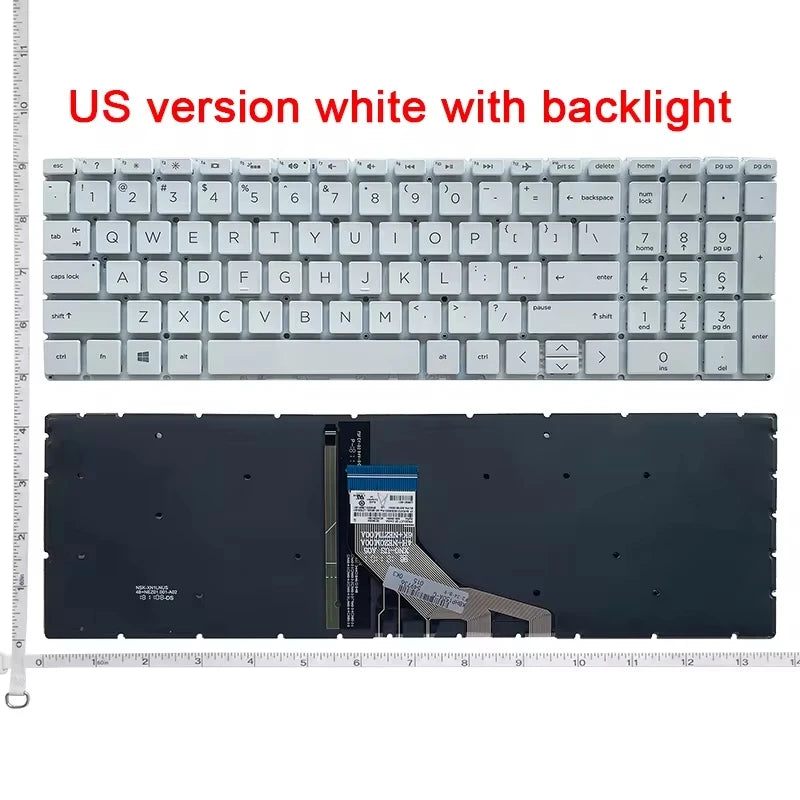 US/RU/UK keyboard FOR HP 15-DB/DX/DA/CX/DR/GW 15m-DS 250 255 256 G7 15-CN/CS/CR/CW/EC/CH/DK/DS TPN-C135/143 15T-cn 15S-DY 17-BY