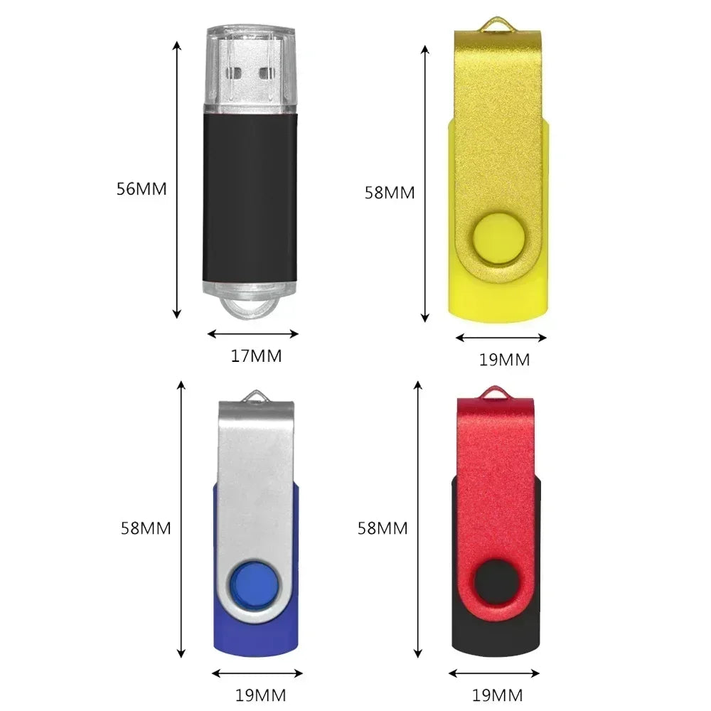 Custom Logo 50pcs/lot Pendrive 128MB 4GB 1GB Memory Stick 4GB 16GB Photography Gifts USB 2.0 Flash Pen Drive 512MB Cle Udisk