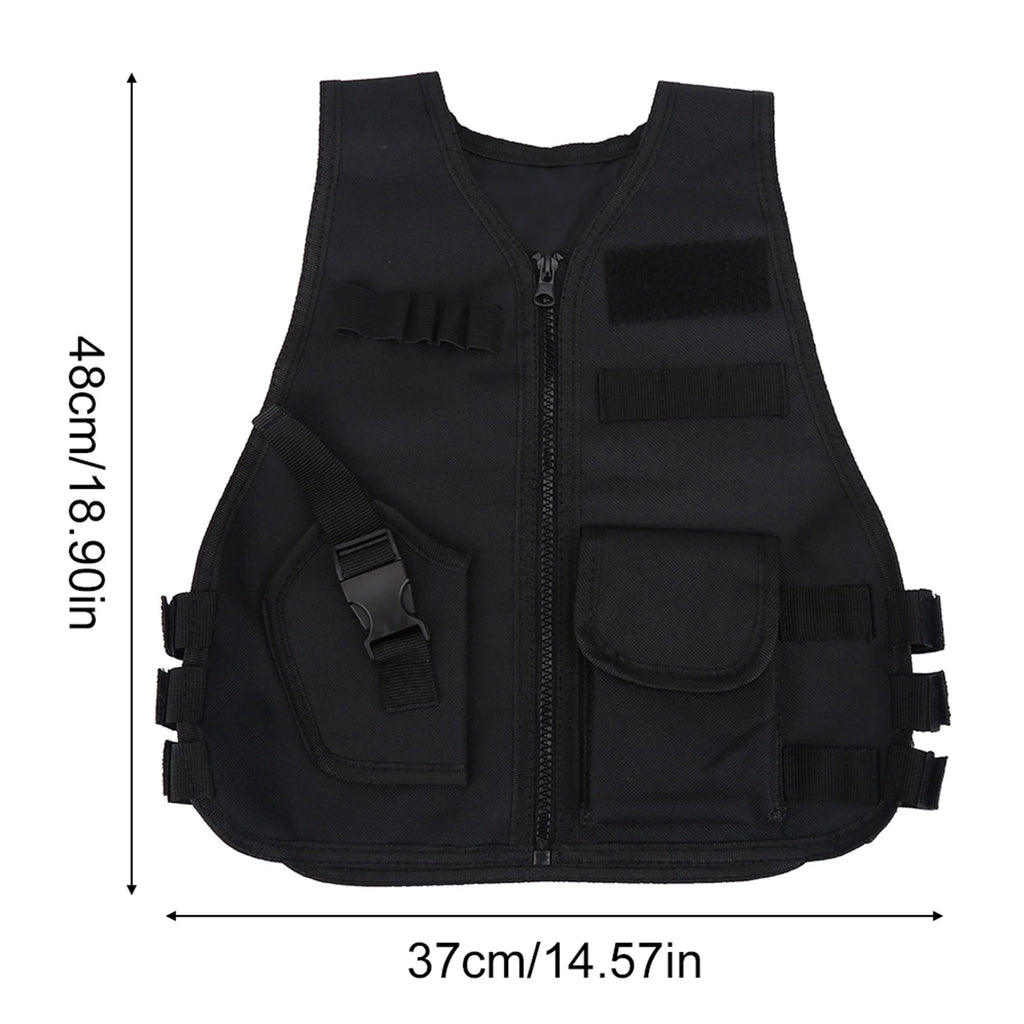 Boys Vest Kid Adjustable Vest Tactic Vest Breathable Children Kids Vest Protective Waistcoat for Outdoor Hunting  Games